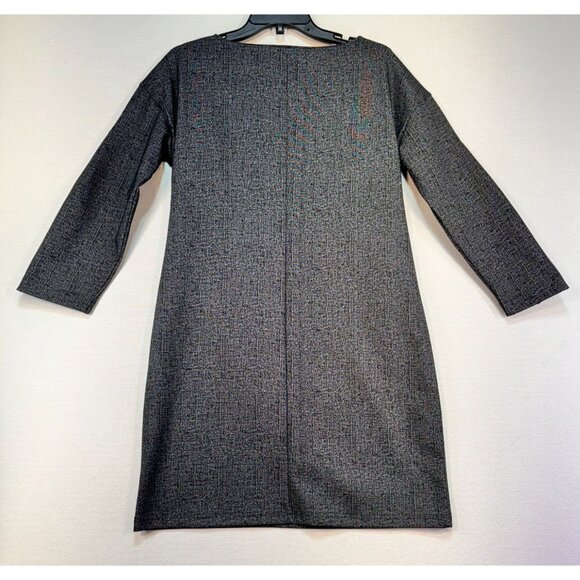 Banana Republic Women's Shift Dress Pleated Sleeves Size XS Gray Black Career - Picture 9 of 11